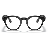 Ray-Ban - RW4003 601/M4 48-23 - Ray-Ban Stories Round - Shiny Black - Transparent Brown Lenses - Sunglass - Ray-Ban Eyewear