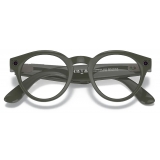 Ray-Ban - RW4003 6563M3 48-23 - Ray-Ban Stories Round - Olive Green - G-15 Green Lenses - Sunglass - Ray-Ban Eyewear