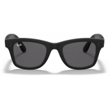 Ray-Ban - RW4002 601S87 50-22 - Ray-Ban Stories Wayfarer - Matte Black - Dark Grey Classic Lenses - Sunglass - Ray-Ban Eyewear