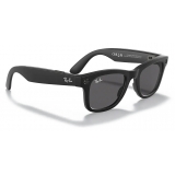 Ray-Ban - RW4002 601S87 50-22 - Ray-Ban Stories Wayfarer - Matte Black - Dark Grey Classic Lenses - Sunglass - Ray-Ban Eyewear