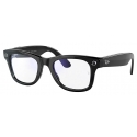 Ray-Ban - RW4002 601/SB 50-22 - Ray-Ban Stories Wayfarer - Black - Clear Blue Light Filter Lenses - Sunglass - Ray-Ban Eyewear