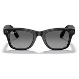 Ray-Ban - RW4002 601/T3 50-22 - Ray-Ban Stories Wayfarer - Shiny Black - Gradient Grey Lenses - Sunglass - Ray-Ban Eyewear