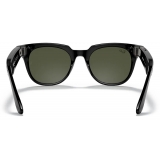 Ray-Ban - RW4005 601/71 51-20 - Ray-Ban Stories Meteor - Shiny Black - Green Classic G-15 - Sunglass - Ray-Ban Eyewear