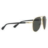 Gucci - Occhiale da Sole Aviator - Oro Giallo Grigio - Gucci Eyewear