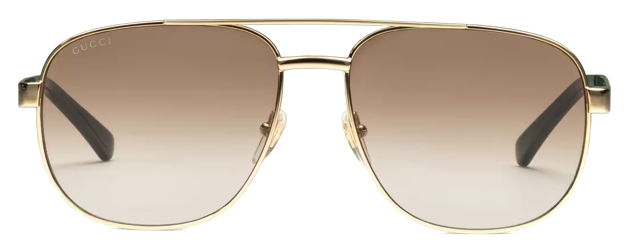 Gucci - Navigator-Frame Sunglasses - Gold Gradient Brown - Gucci