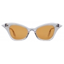 Gucci - Occhiale da Sole Cat Eye ‘Cannes’ - Trasparente Lucido Arancione - Gucci Eyewear
