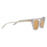 Gucci - Occhiale da Sole Cat Eye ‘Cannes’ - Trasparente Lucido Arancione - Gucci Eyewear