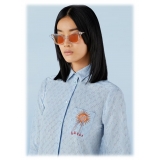 Gucci - Cat Eye ‘Cannes’ Sunglasses - Shiny Transparent Orange - Gucci Eyewear