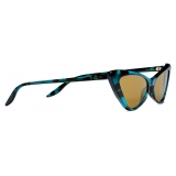Gucci - Cat Eye ‘Capri’ Sunglasses - Turquoise Dark Yellow - Gucci Eyewear