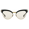 Gucci - Occhiale da Sole Cat Eye Pieghevoli - Nero Giallo Chiaro - Gucci Eyewear