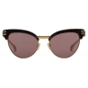 Gucci - Occhiale da Sole Cat Eye Pieghevoli - Tartaruga Viola Marrone - Gucci Eyewear
