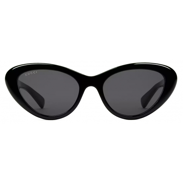 Gucci - Cat Eye Frame Sunglasses - Black Dark Grey - Gucci Eyewear