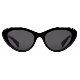 Gucci - Occhiale da Sole Cat Eye - Nero Grigio Scuro - Gucci Eyewear