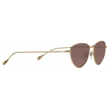 Gucci - Cat Eye Sunglasses with Photochromic Lens - Gold Burgundy - Gucci Eyewear