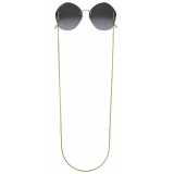 Gucci - Occhiale da Sole con Montatura Geometrica - Oro Grigio - Gucci Eyewear