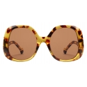 Gucci - Occhiale da Sole Ovali - Tartaruga Marrone - Gucci Eyewear