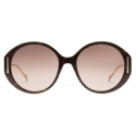 Gucci - Occhiale da Sole Rotondi - Tartaruga Marrone - Gucci Eyewear