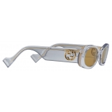 Gucci - Oval 'Ibiza' Sunglasses - Transparent Mustard Yellow - Gucci Eyewear