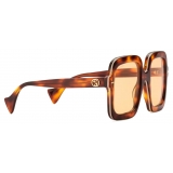 Gucci - Square-Frame Sunglasses - Tortoiseshell Dark Yellow - Gucci Eyewear