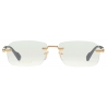 Gucci - Rectangular Frame Optical Glasses - Gold Black - Gucci Eyewear