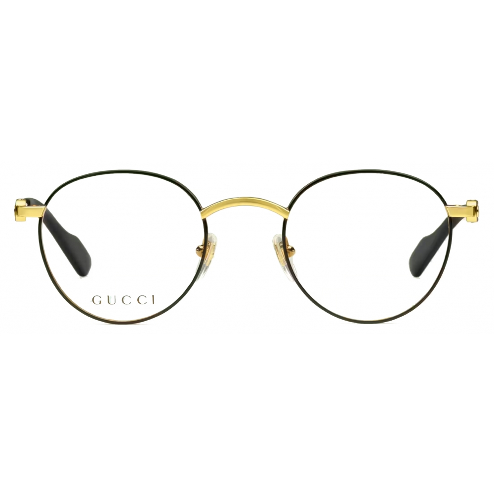 Gucci - Round Frame Optical Glasses - Gold Black - Gucci Eyewear - Avvenice