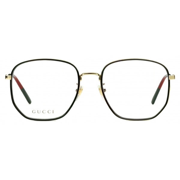 Gucci Occhiale da Vista con Ponte Basso Oro Gucci Eyewear Avvenice