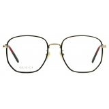 Gucci - Specialized Fit Square Frame Optical Glasses - Gold - Gucci Eyewear
