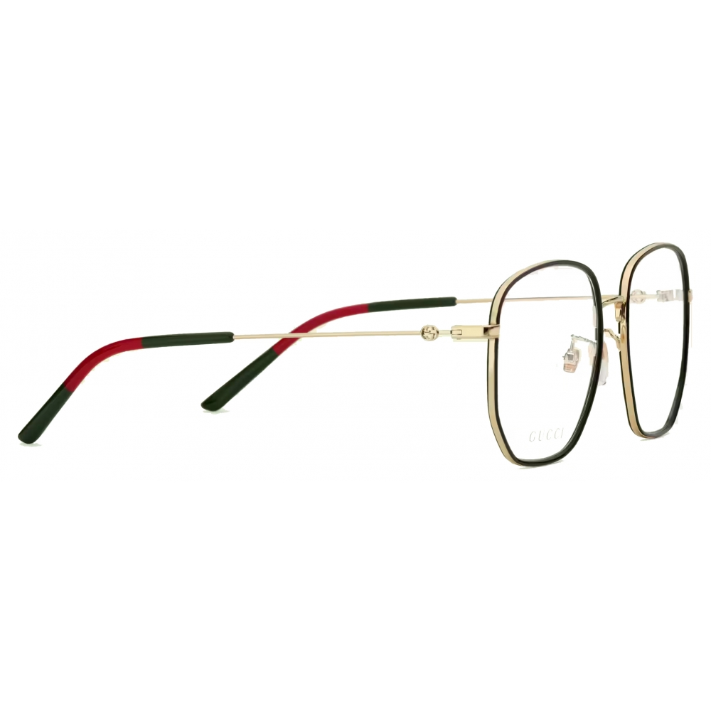 Gucci Specialized Fit Square Frame Optical Glasses Gold Gucci Eyewear Avvenice