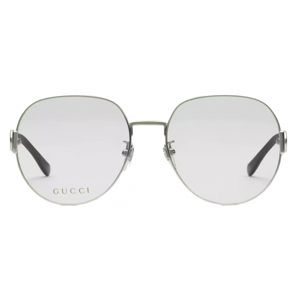 Gucci - Occhiale da Vista Squadrata - Argento - Gucci Eyewear
