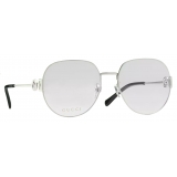 Gucci - Square Frame Optical Glasses - Silver - Gucci Eyewear