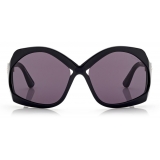 Tom Ford - Cheyenne Sunglasses - Occhiali da Sole Rotondi - Nero - FT0903 - Occhiali da Sole - Tom Ford Eyewear