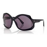 Tom Ford - Cheyenne Sunglasses - Round Sunglasses - Black - FT0903 - Sunglasses - Tom Ford Eyewear