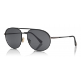 Tom Ford - Gio Sunglasses - Pilot Sunglasses - Matte Black - FT0772 - Sunglasses - Tom Ford Eyewear