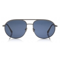 Tom Ford - Gio Sunglasses - Pilot Sunglasses - Matte Ruthenium Blue - FT0772 - Sunglasses - Tom Ford Eyewear