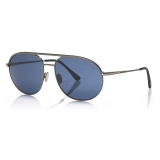 Tom Ford - Gio Sunglasses - Pilot Sunglasses - Matte Ruthenium Blue - FT0772 - Sunglasses - Tom Ford Eyewear