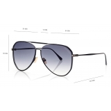 Tom Ford - Charles Sunglasses - Occhiali da Sole Pilota - Nero - FT0853 - Occhiali da Sole - Tom Ford Eyewear