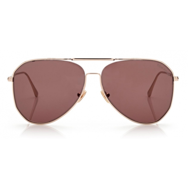 Tom Ford - Charles Sunglasses - Pilot Sunglasses - Rose Gold Brown - FT0853 - Sunglasses - Tom Ford Eyewear