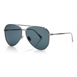 Tom Ford - Charles Sunglasses - Pilot Sunglasses - Ruthenium Black - FT0853 - Sunglasses - Tom Ford Eyewear