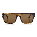 Tom Ford - Dunning Sunglasses - Occhiali da Sole Rettangolare - Marrone - FT0907 - Occhiali da Sole - Tom Ford Eyewear