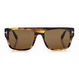 Tom Ford - Dunning Sunglasses - Occhiali da Sole Rettangolare - Marrone - FT0907 - Occhiali da Sole - Tom Ford Eyewear