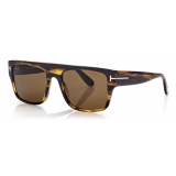 Tom Ford - Dunning Sunglasses - Occhiali da Sole Rettangolare - Marrone - FT0907 - Occhiali da Sole - Tom Ford Eyewear