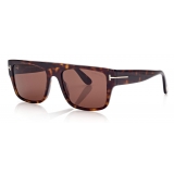 Tom Ford - Dunning Sunglasses - Rectangular Sunglasses - Dark Havana - FT0907 - Sunglasses - Tom Ford Eyewear