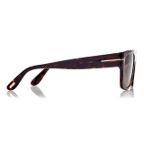Tom Ford - Dunning Sunglasses - Occhiali da Sole Rettangolare - Havana Scuro - FT0907 - Occhiali da Sole - Tom Ford Eyewear