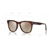Tom Ford - Brooklyn Sunglasses - Square Sunglasses - Shiny Havana - FT0833 - Sunglasses - Tom Ford Eyewear