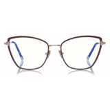 Tom Ford - Cat-Eye Optical Glasses - Brown - FT5740-B - Optical Glasses - Tom Ford Eyewear