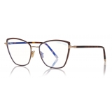 Tom Ford - Occhiali da Vista Cat-Eye - Marrone - FT5740-B - Occhiali da Vista - Tom Ford Eyewear