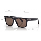 Tom Ford - Buckley Sunglasses - Occhiali da Sole Squadrati - Nero - FT0906 - Occhiali da Sole - Tom Ford Eyewear