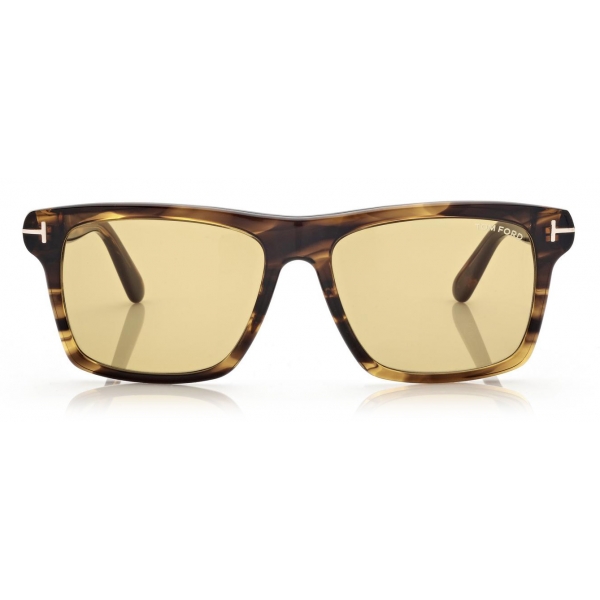 Tom Ford - Buckley Sunglasses - Square Sunglasses - Amber Havana - FT0906 - Sunglasses - Tom Ford Eyewear