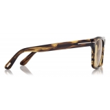 Tom Ford - Buckley Sunglasses - Square Sunglasses - Amber Havana - FT0906 - Sunglasses - Tom Ford Eyewear