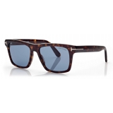 Tom Ford - Buckley Sunglasses - Occhiali da Sole Squadrati - Havana - FT0906 - Occhiali da Sole - Tom Ford Eyewear